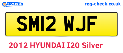 SM12WJF are the vehicle registration plates.