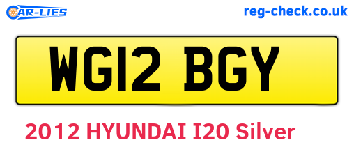 WG12BGY are the vehicle registration plates.