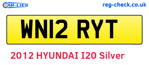 WN12RYT are the vehicle registration plates.