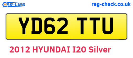 YD62TTU are the vehicle registration plates.