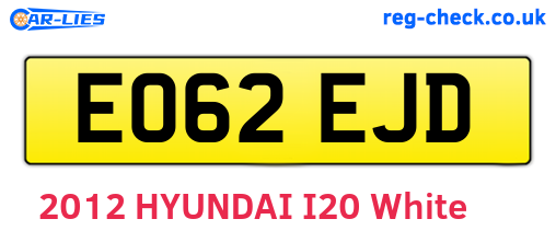 EO62EJD are the vehicle registration plates.