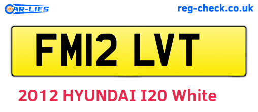 FM12LVT are the vehicle registration plates.