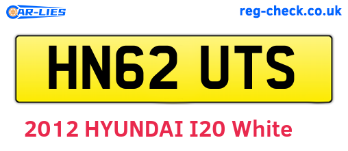 HN62UTS are the vehicle registration plates.
