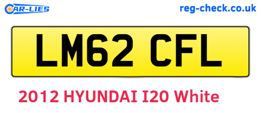 LM62CFL are the vehicle registration plates.