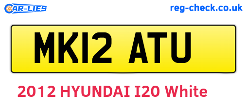 MK12ATU are the vehicle registration plates.