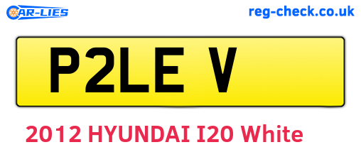 P2LEV are the vehicle registration plates.