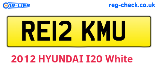 RE12KMU are the vehicle registration plates.