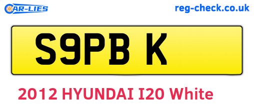 S9PBK are the vehicle registration plates.