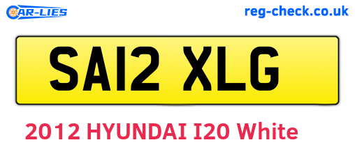 SA12XLG are the vehicle registration plates.