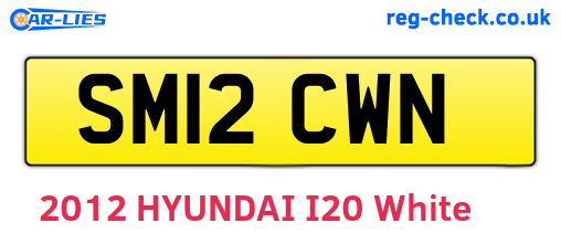 SM12CWN are the vehicle registration plates.