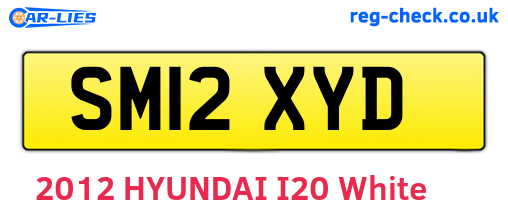 SM12XYD are the vehicle registration plates.