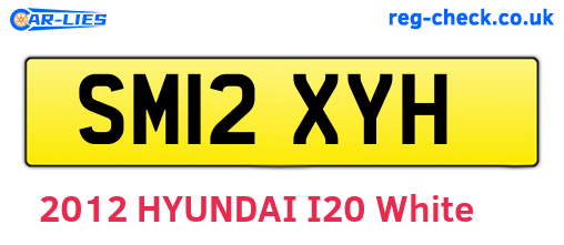 SM12XYH are the vehicle registration plates.