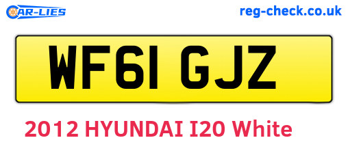 WF61GJZ are the vehicle registration plates.
