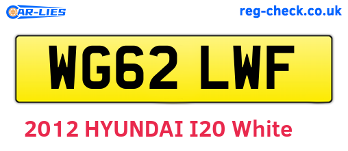 WG62LWF are the vehicle registration plates.
