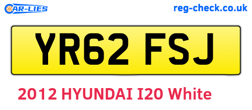 YR62FSJ are the vehicle registration plates.