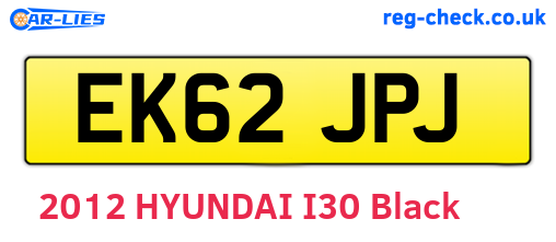 EK62JPJ are the vehicle registration plates.