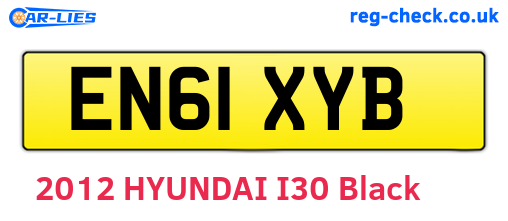 EN61XYB are the vehicle registration plates.