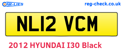 NL12VCM are the vehicle registration plates.