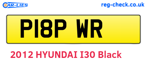 P18PWR are the vehicle registration plates.