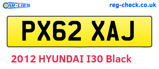 PX62XAJ are the vehicle registration plates.