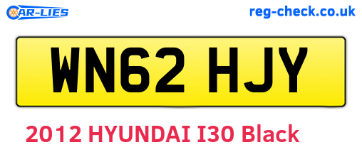 WN62HJY are the vehicle registration plates.