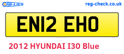 EN12EHO are the vehicle registration plates.