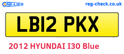 LB12PKX are the vehicle registration plates.