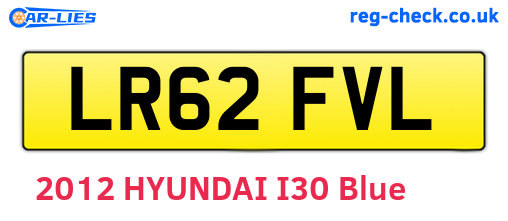 LR62FVL are the vehicle registration plates.