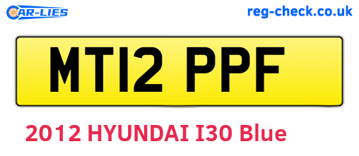 MT12PPF are the vehicle registration plates.