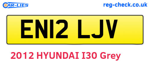 EN12LJV are the vehicle registration plates.