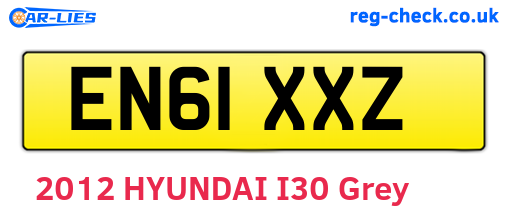 EN61XXZ are the vehicle registration plates.