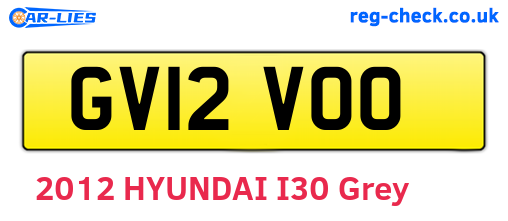 GV12VOO are the vehicle registration plates.
