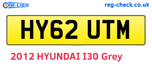 HY62UTM are the vehicle registration plates.