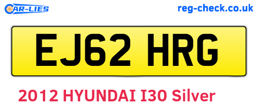 EJ62HRG are the vehicle registration plates.