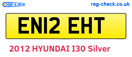 EN12EHT are the vehicle registration plates.