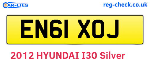 EN61XOJ are the vehicle registration plates.