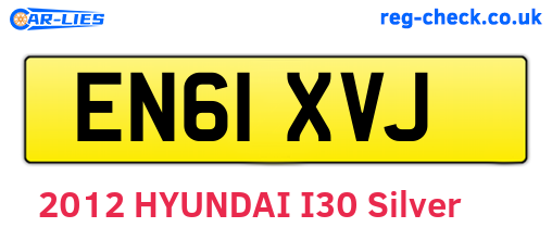 EN61XVJ are the vehicle registration plates.