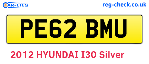 PE62BMU are the vehicle registration plates.