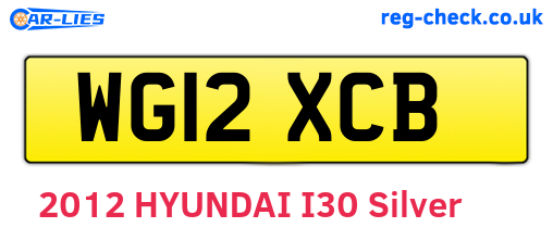 WG12XCB are the vehicle registration plates.