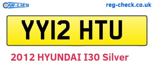 YY12HTU are the vehicle registration plates.