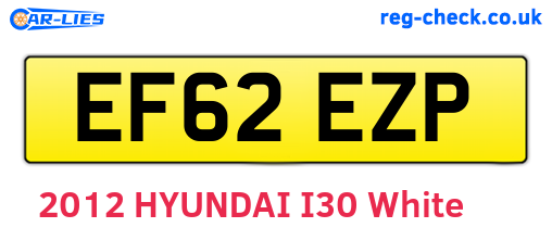 EF62EZP are the vehicle registration plates.