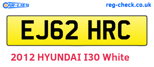 EJ62HRC are the vehicle registration plates.