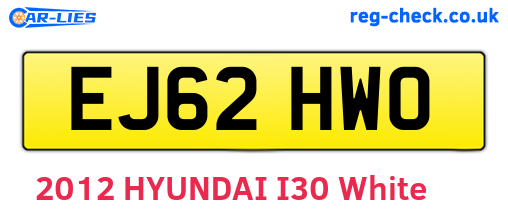 EJ62HWO are the vehicle registration plates.