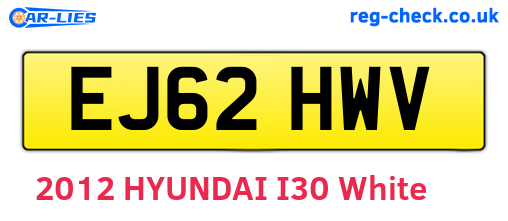 EJ62HWV are the vehicle registration plates.