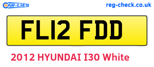 FL12FDD are the vehicle registration plates.