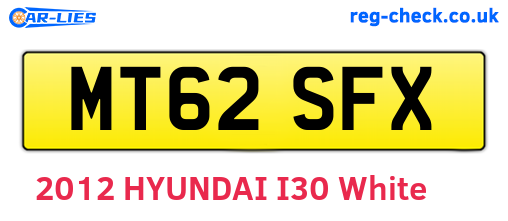 MT62SFX are the vehicle registration plates.