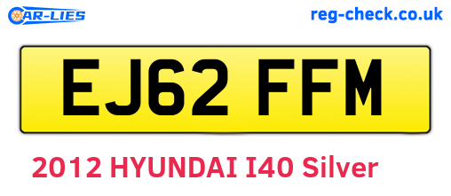 EJ62FFM are the vehicle registration plates.