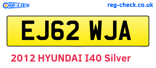 EJ62WJA are the vehicle registration plates.