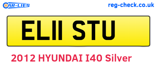 EL11STU are the vehicle registration plates.