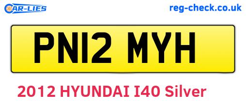 PN12MYH are the vehicle registration plates.